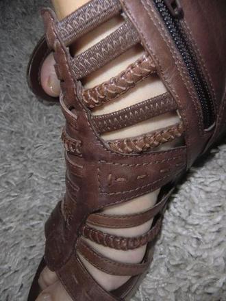 Kožené gladiátorky  sandále janet d., 40