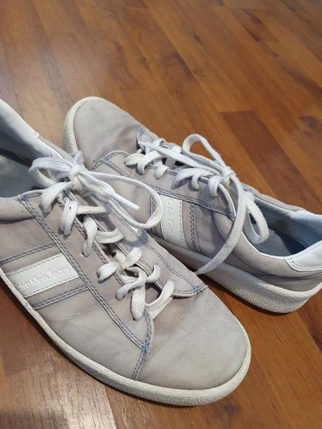 Calvin klein jeans - kožené tenisky, 43