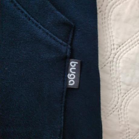 Slow fashion buga mikinové modré šaty s/xs, s