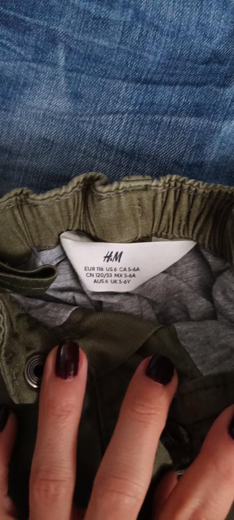 Nohavice, rifle velk. 116, h&m,116
