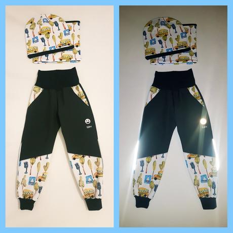 Softshellové nohavice letné zimné reflexné, 80 - 140