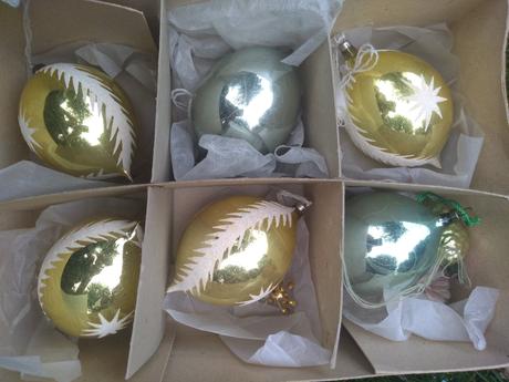 Retro vianočne gule - 30 eur,