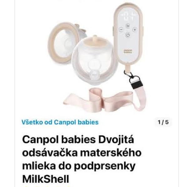 Bolesť bradaviek pri používaní odsávačky Canpol babies