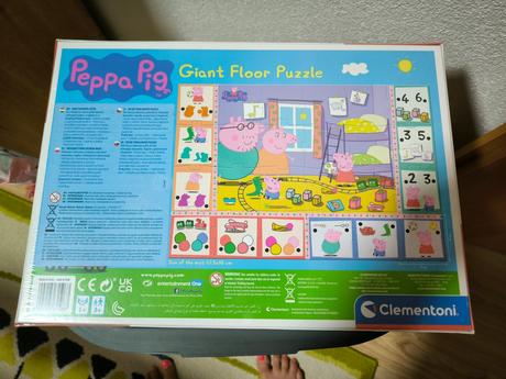 Peppa pig floor game puzzle s perom, 