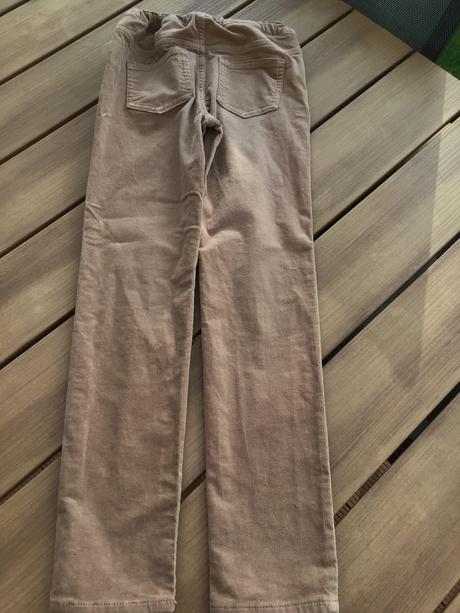 Hnedé jegginsy h&m 134cm, h&m,134