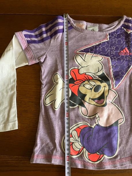 Tričko adidas minnie mouse s dvojitým efektom, adidas,104