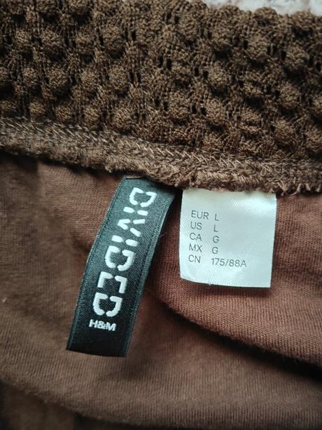 Zvonové  "pletené" nohavice, h&m,l