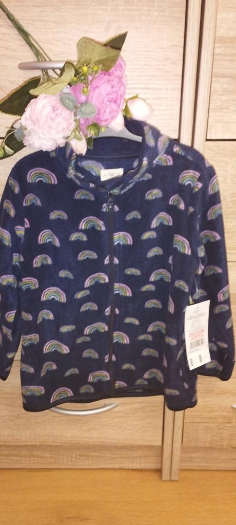 Flisová mikina dúha, f&f,104