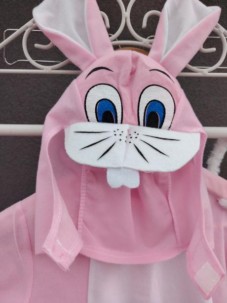 Karnevalový kostým ružový zajačik, 