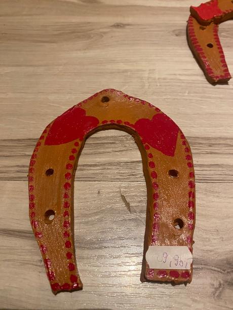 Krásna závesná dekorácia podková pre šťastie, 