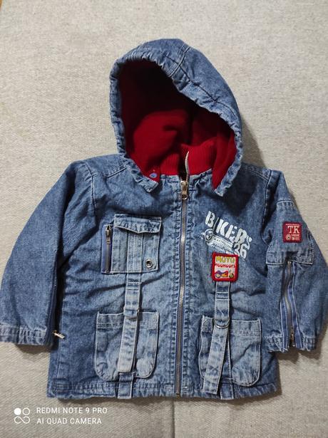 Zateplena riflova bunda 98/104, 98