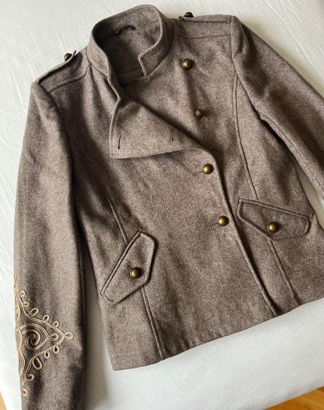 New look military vlnený kabátik, sako vel.m, new look,m