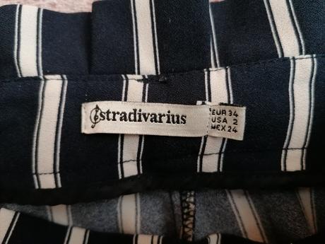 Pruhované nohavice, stradivarius,xs