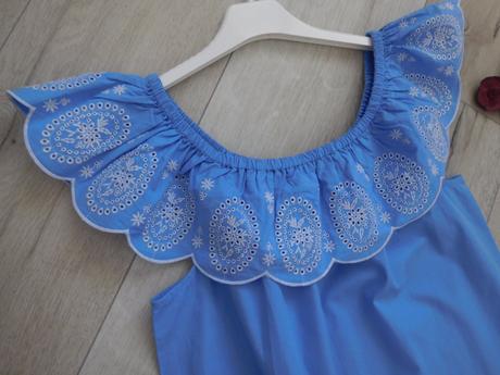 Šaty bavlnené s krajkou 36/38v,, 36