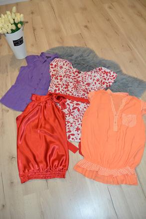 Balík dámskych blúzok 4ks/8e, veľkosť m, h&m,m