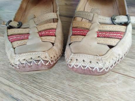 Celokožené balerínky, 37