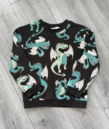 Dračia mikina veľ. 122/128, h&m,128