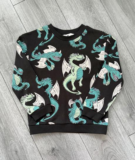 Dračia mikina veľ. 122/128, h&m,128