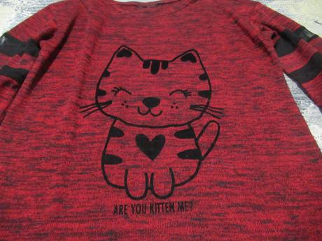 Príjemné mačičkové tričko, takko,152