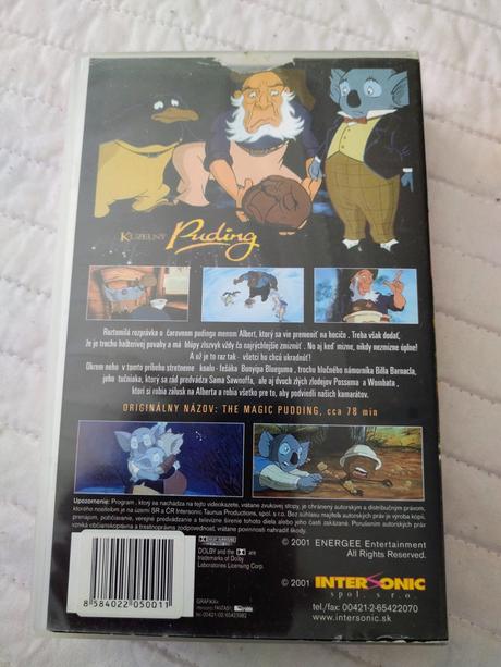 Retro vhs kazeta kúzelný puding, 