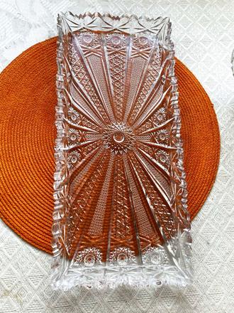 Kryštálová tácka - bohemia, 