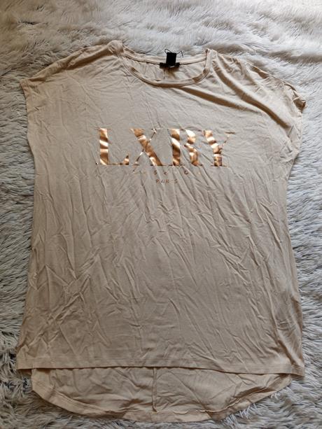 Bezove tricko so zlatým napisom, amisu,s