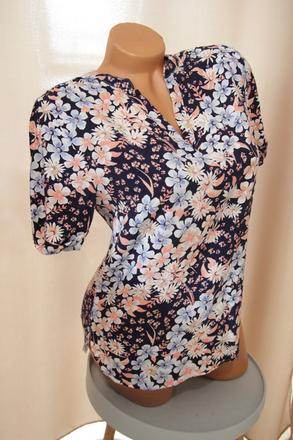 Viskózová kvetinová blúzka, xs, xs