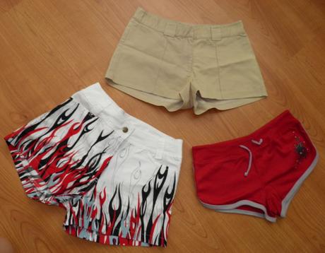 2x šortky +béžové zdarma, xs