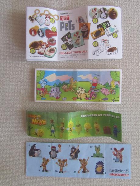 Papieriky lego a ine, 