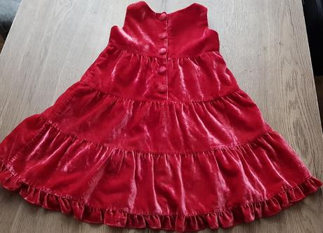 Bordové šaty, h&m,98