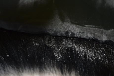 Krásna čierna kožušinka, xl