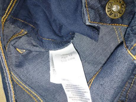 Riflové kraťasy, denim,152