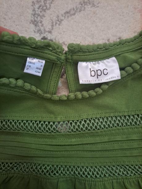 Zelené tričko, bonprix,38
