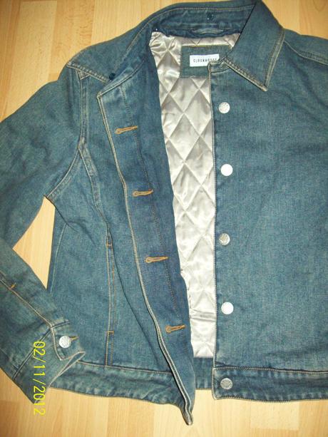 Riflová bunda vyteplená, clockhouse,40