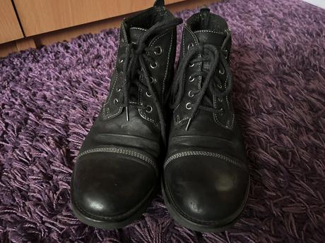 Vysoké kožené topánky lasocki č. 40, lasocki,40