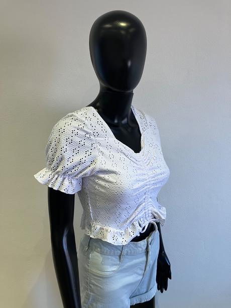 Dievčenské tričko biele terranova (152-158), terranova,152