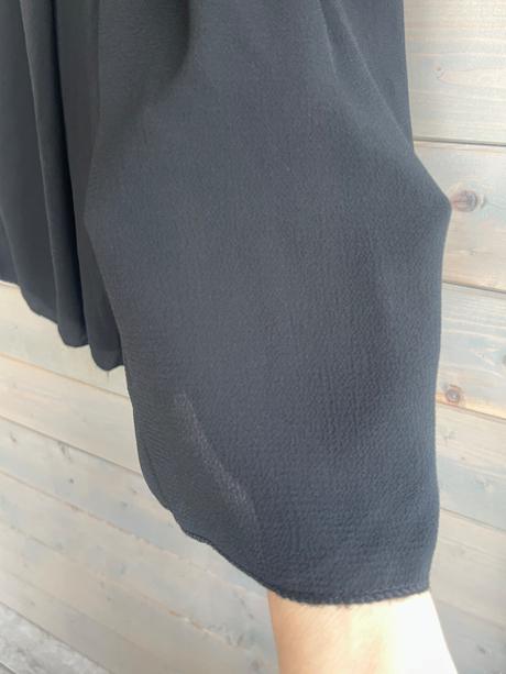 Ľahučké čierne culottes nohavice, m