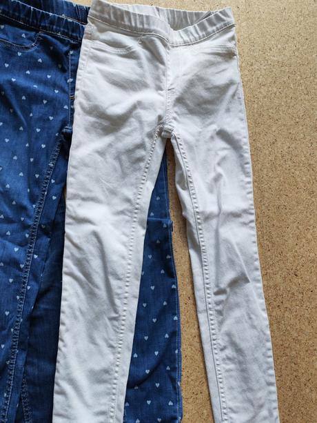 Sada 3 ks dzinsovych legin h&m, h&m,128