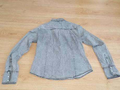 Bavlnená košeľa rifľového vzhľadu, l