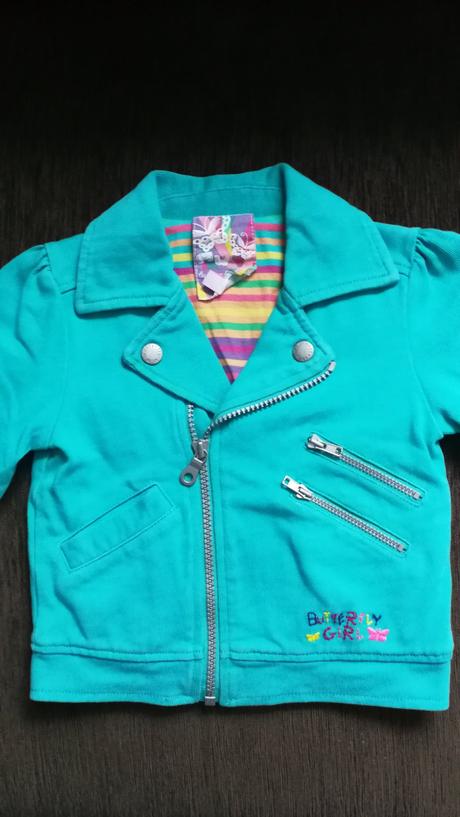 Tyrkysová bunda 5-6 r, debenhams,116