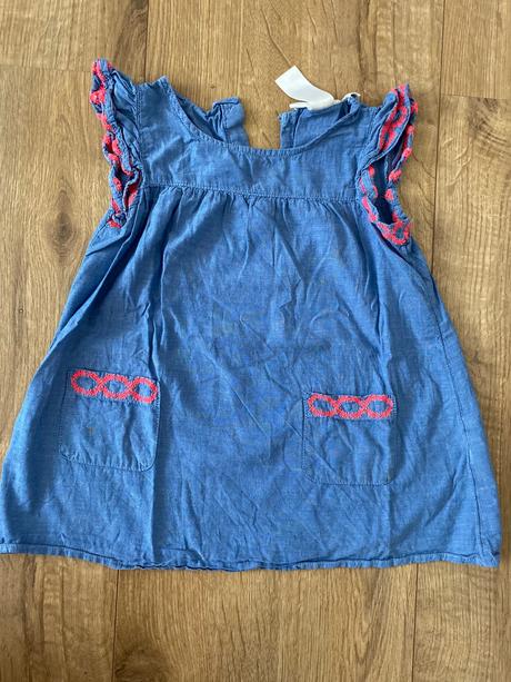 Riflové šaty h&m 92 + grátis, h&m,92