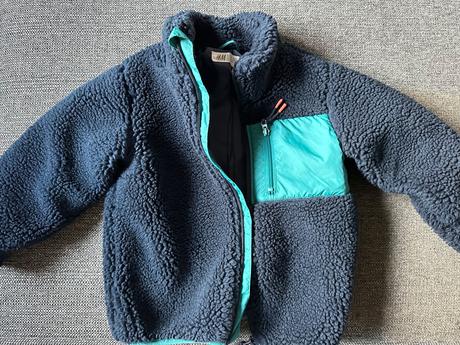 Bunda z umelej kožušiny, h&m,110