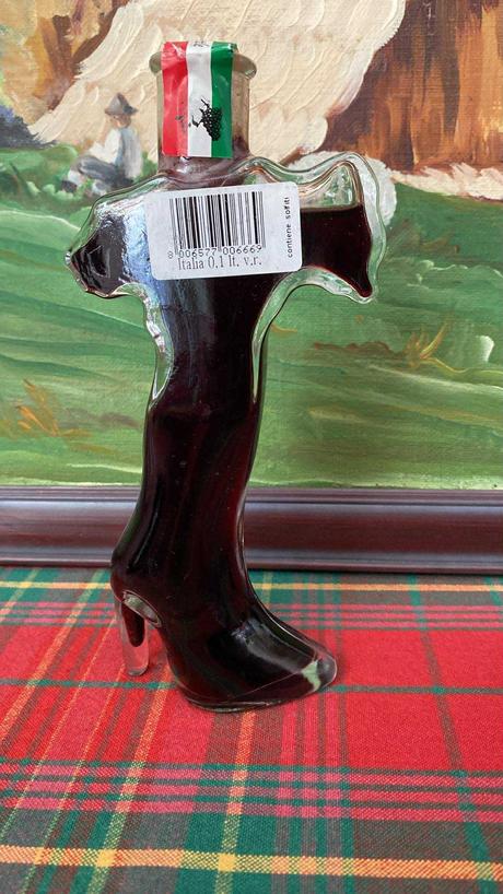 Suvenír z talianska sklenená mapa talianska -čižma,