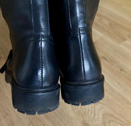 Kozene zateplene snurovacie cizmy so zipsom, 40