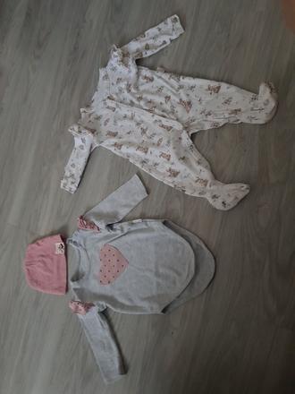 Set body ,čiapka,overal, 62