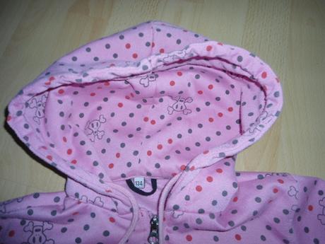 Ruzova dievcenska mikina, 134