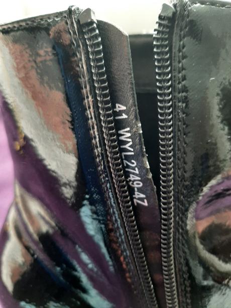 Kožené lakované topanky 41, lasocki,41