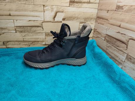 Ecco exostrike 39 - dámske kožené tmavomodré gore-, ecco,39