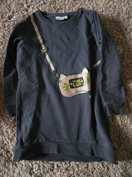 Trendy šaty/ tunika organická bavlna, name it,110