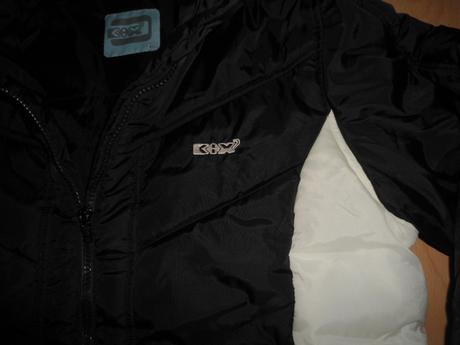 Cierna zimna damska bunda, m